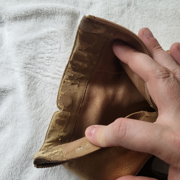 Colin Stuart metallic gold ankle boots heels US 6M - Picture 8 of 10